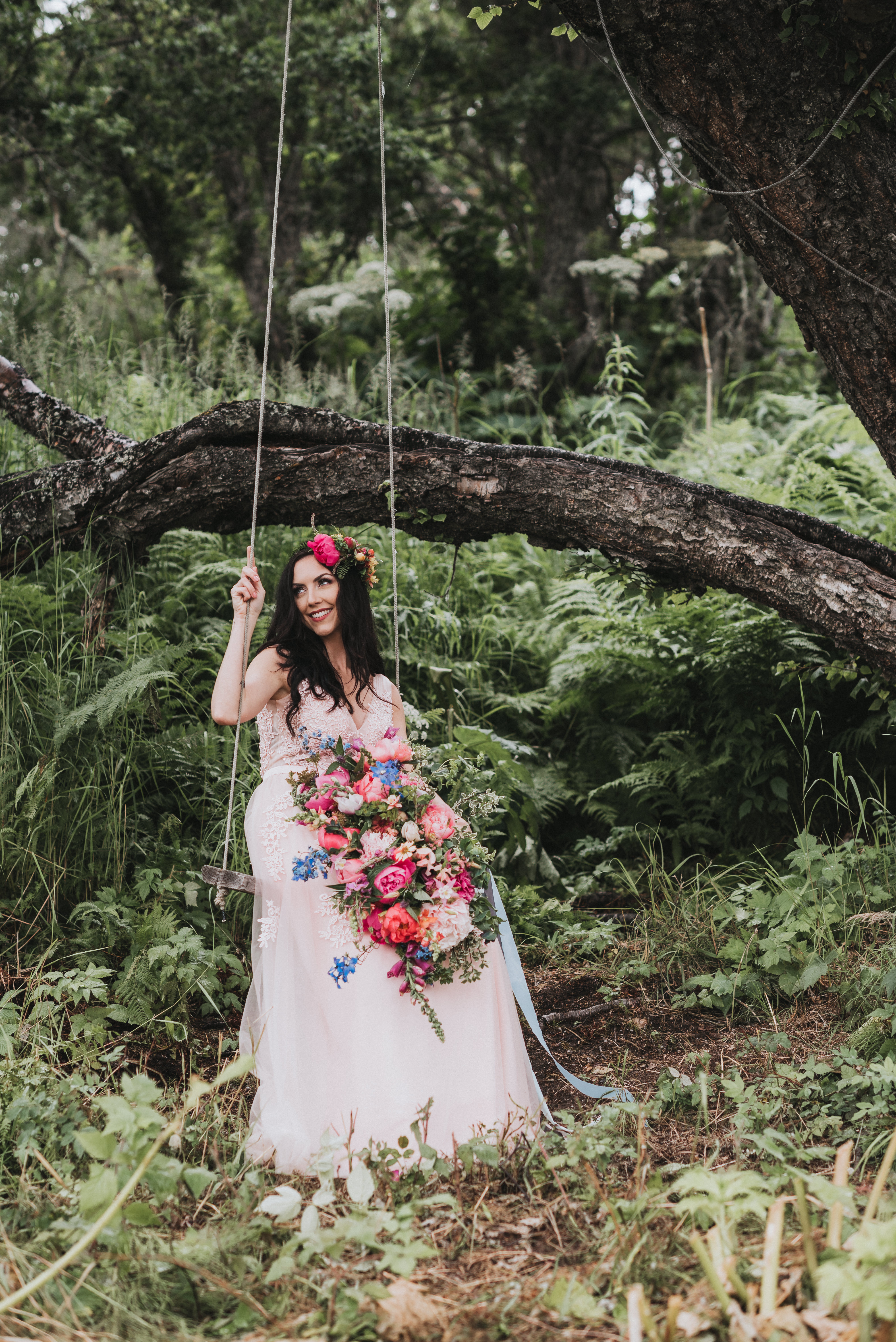 Alaska Peony Farm Styled Bridal Session | Donna Marie Photography